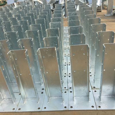 Hot-Dip Galvanized Highway Guardrail Flange Post für AASHTO M180 Außensicherheit