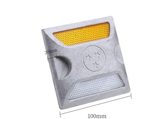Warnung für die Straßenverkehrssicherheit mit High Visible Aluminium Road Stud Cat Eyes 100x100x25mm