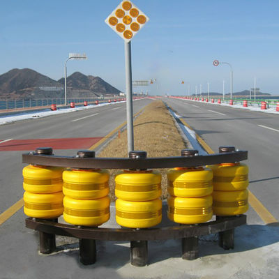 Gelbstahl Highway Roller Barrier mit verzinkter und Pulverbeschichtung