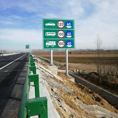 Gelbe Anzeige angepasste Aluminium reflektierende Vinyl Spring Up Straßenverkehrszeichen