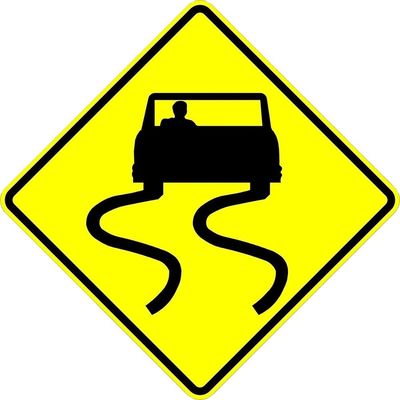 High Visibility Road Safety Warning Poster/Schildertafeln und Pfähle mit einer Höhe von 50 cm