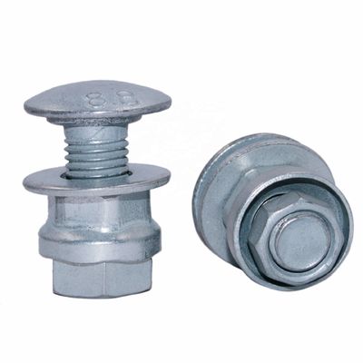 Highway Guardrail Round Head Hot Dip Galvanized Bolt für die Straßenverkehrssicherheitsnormen