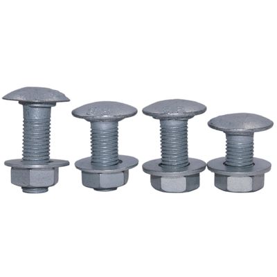 Highway Guardrail Round Head Hot Dip Galvanized Bolt für die Straßenverkehrssicherheitsnormen