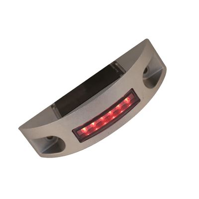 Solarguss Aluminium Halbkreis Katzen-Auge-Straßenstiel mit roter LED-Farbe und langer Lebensdauer