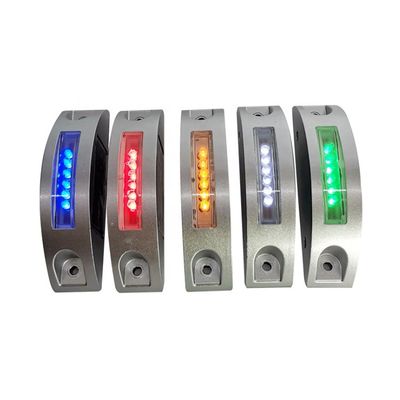 Solarguss Aluminium Halbkreis Katzen-Auge-Straßenstiel mit roter LED-Farbe und langer Lebensdauer