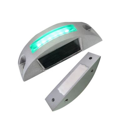 Solarguss Aluminium Halbkreis Katzen-Auge-Straßenstiel mit roter LED-Farbe und langer Lebensdauer