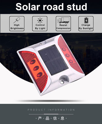 104*123*23mm Rot-LED-Reflexive Aluminium-Katzen-Auge Solarstraßenstiel für Industriegebiete