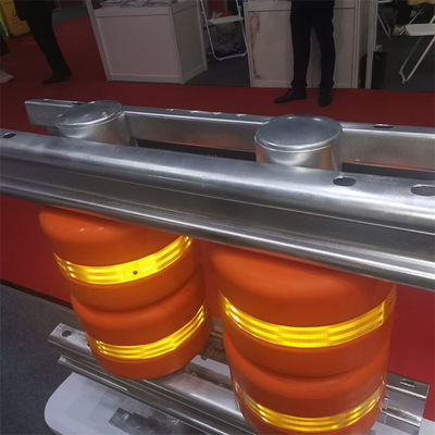 Straßenverkehrssicherheit EVA PU Roller Cushion Crash Barrier in Gelb für den Straßenverkehr