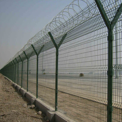 ISO Hot Dip Galvanized Stahl Stacheldraht Zaun für Außensicherheit