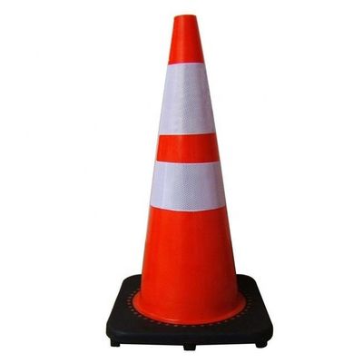 Hohe Sichtbarkeit Orange PVC Straßenverkehrskegel für die Sicherheit auf der Straße