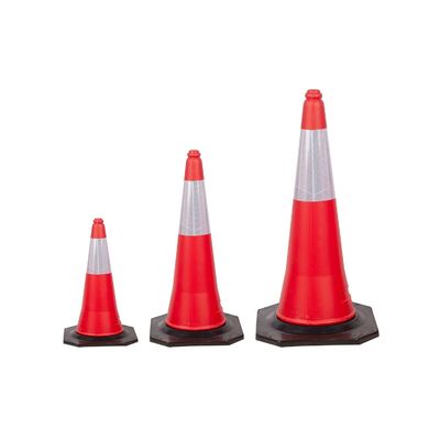 Hohe Sichtbarkeit Orange PVC Straßenverkehrskegel für die Sicherheit auf der Straße