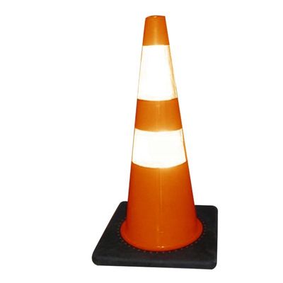Hohe Sichtbarkeit Orange PVC Straßenverkehrskegel für die Sicherheit auf der Straße