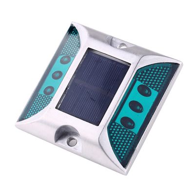 Straßenverkehrssicherheit Cat Eye Aluminium Straßenstiel Solar mit 104*123*23mm Größe und Rotfarbe