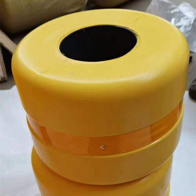 PU-Schaum-Kunststoff-Rollerfässer Design Gelbe Farbe Straßenseiten-Roller-Absturzbarriere