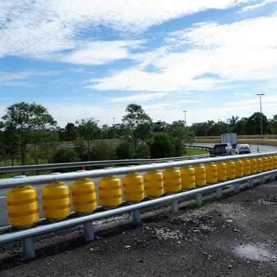 CE-Standard Rotary Guardrail EVA Anti-Climb Roller Barrier für die Sicherheit auf der Straße Gelb
