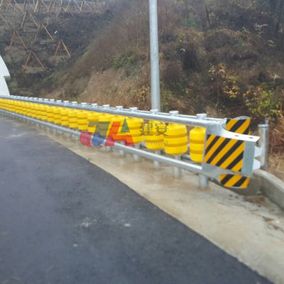 Verzinktes Pulverbeschichtetes Straßenverkehrssicherheitsschranken mit Edelstahlrahmen und -walzen
