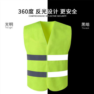 Benutzerdefiniertes Logo akzeptiert 100% Polyester Led Flash Light reflektierende Sicherheitsweste zum Laufen S-5XL