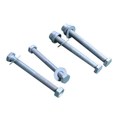 Galvanisierte Kohlenstoffstahl Hex-Schutzgitter Splice-Schrauben 5/8 &quot;-11X 2&quot; für Anti-Terrorismus-Straße
