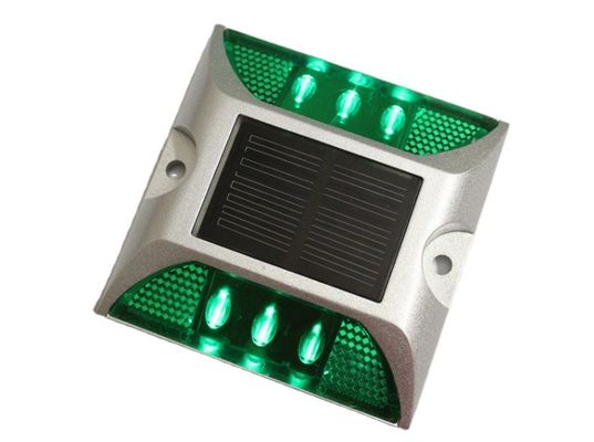 Quadratische Straßenstiel mit Solar-LED-Licht Weiß Gelb Rot Blau Grün Warnstraßenkegel
