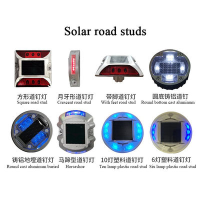 Straßenkegelzeichen Doppelseitige gegossenen Aluminiumlegierung reflektieren Licht Led Solar Straßenstiel