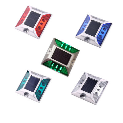 IP68 ASTM eingebettetes Aluminium Solar Road Stud Weiß Gelb Rot Blau Grün