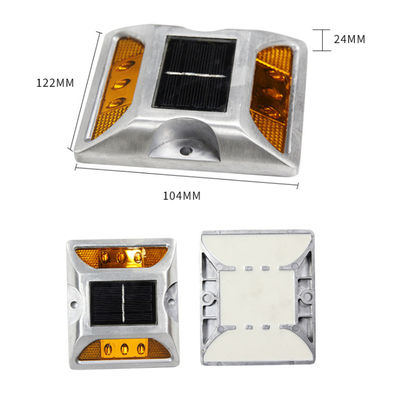 IP68 ASTM eingebettetes Aluminium Solar Road Stud Weiß Gelb Rot Blau Grün