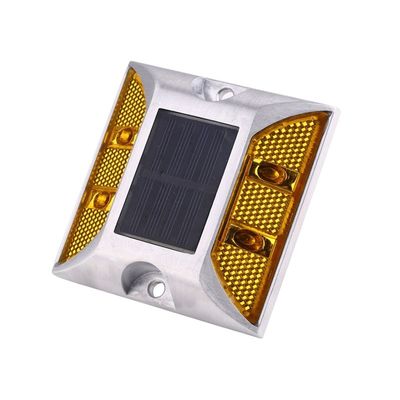 Eingebettete Solarstraßenstiel mit Aluminium und LED-Warnung in Rot, Blau, Gelb, Weiß, Grün
