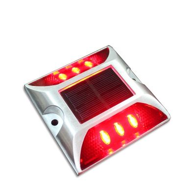 Hochsichtbare Aluminiumlegierung Doppelseitige Solarstraßenstiftung für die Straßenverkehrssicherheit