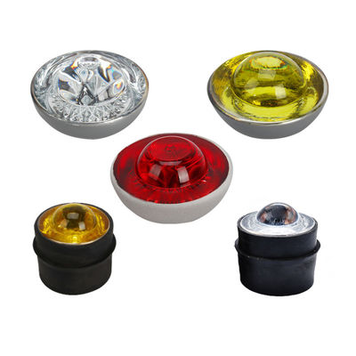 LED Tempered Glass Side Reflective Light Solar Road Stud Für den Straßenkegel angepasst