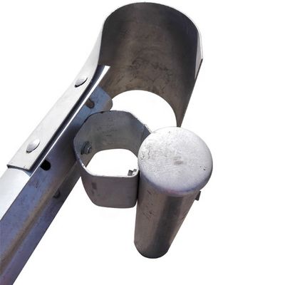 ISO9001 2000 Zertifiziert Q235 Q345 Galvanisierter Stahl-Straßenhalter mit rundem Ende
