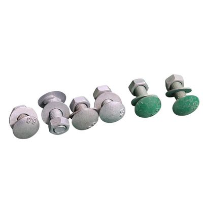 Q235 Q345 Straßenverkehrssicherheit Hot Dip Galvanized Powder Coated Bolt And Nut für Straßenschutzgelände