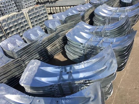 Galvanisierte Pulverbeschichtete Straßengitter Endflügel für den Bau