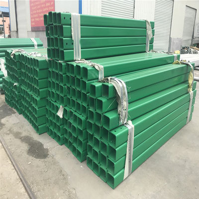 Einfach zu montieren 4x4 galvanisierte Quadrat Metallzaun Post für Highway Guardrail