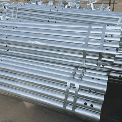 Anti-Korrosions-Hot Dip Galvanized Rundzaun Post für die Sicherheit des Straßenverkehrs zum Verkauf
